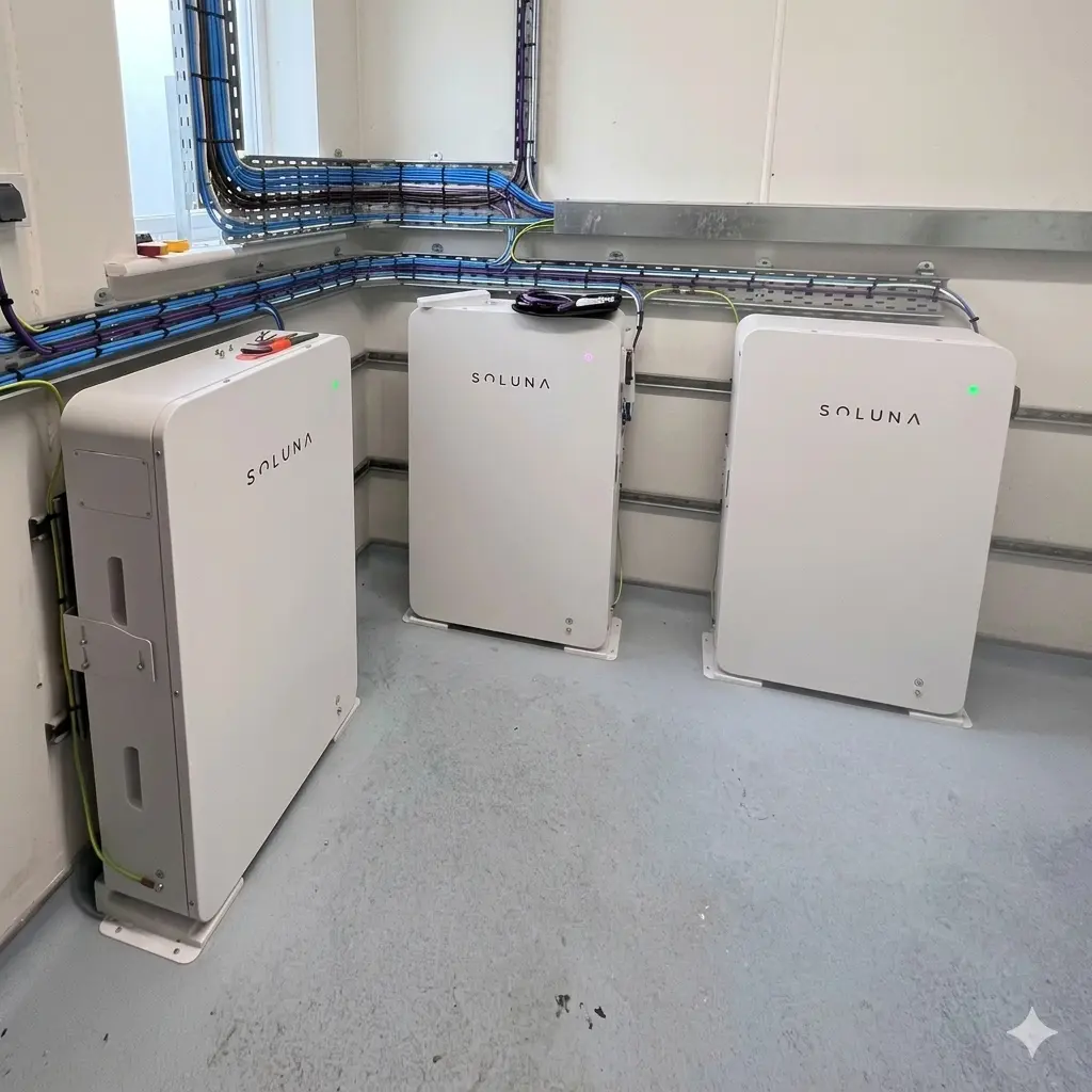 Installation de batteries Soluna